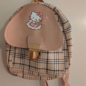 Hello Kitty Plaid Mini Backpack